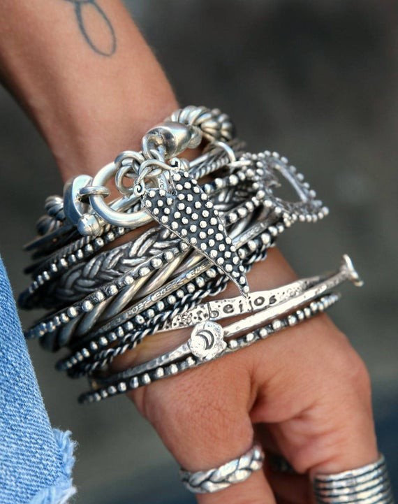 oxidised bangle