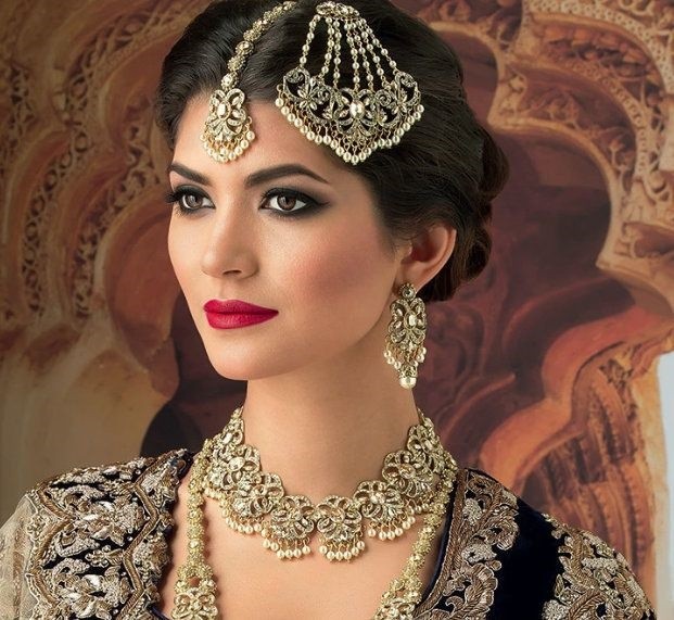 pearl bridal jhumar